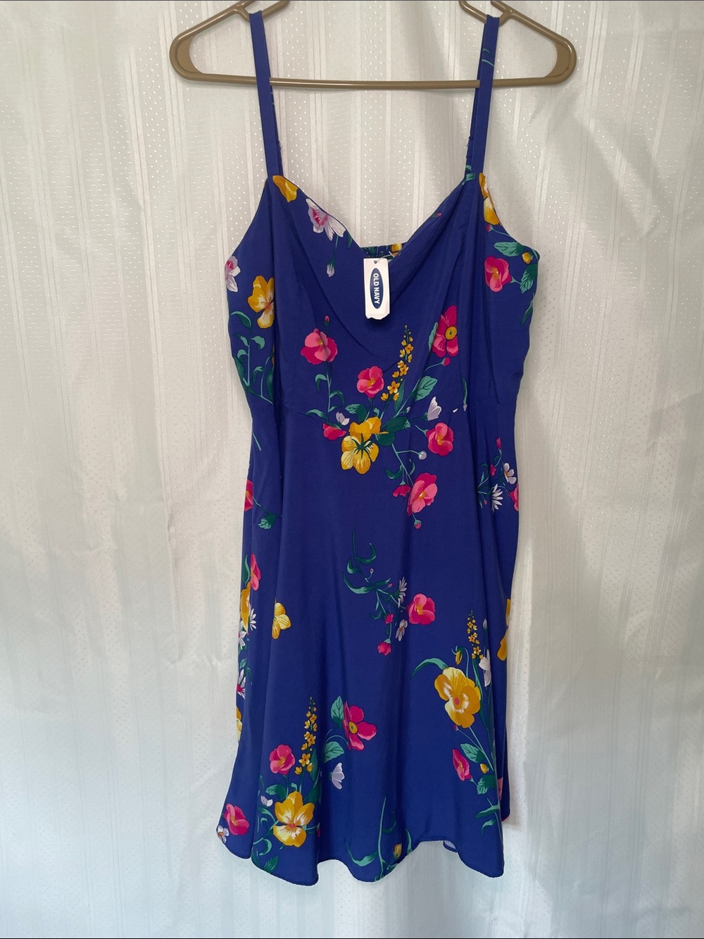 Old Navy Women's Size XL Royal Blue Floral Sundress NWT